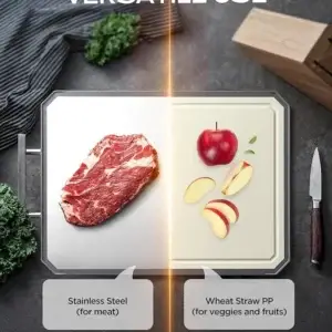 Top 1 Stainless Steel Cutting Board for Clean & Safe Kitchen Use – Dual-Sided & Durable