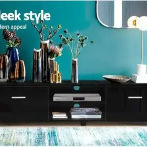 Spectacular Artiss TV Unit Cabinet with Cable Management – 140cm Contemporary Entertainment Stand with Storage Drawers and Shelves
