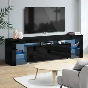 Amazing Artiss TV Unit Cabinet with LED Lights – 160cm High Gloss Entertainment Stand with Storage Drawers and Shelves