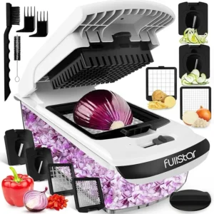 Ultimate Multipurpose Vegetable Chopper with Spiralizer – Effortless, Fast & Safe Food Prep by Fullstar